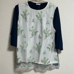 七分袖　カットソー　3L