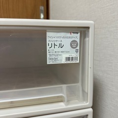 Fits 収納ボックス 衣装ケース　スタッキング　4個　透明 プラスチックの画像