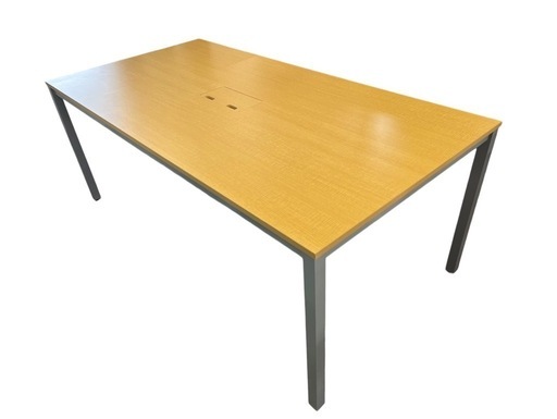 NO.1836 ミーティングテーブルセット 椅子４脚 事務用品 家具 中古