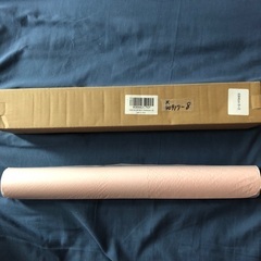 【最終値下げ・新品】デスクマット PCマット レザー　80×40 ピンク 水色 リバーシブルの画像