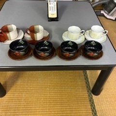 コーヒーカップと湯呑みのセット