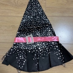 （取引中）魔女ワンピース　100㎝　ハロウィン　帽子付きの画像