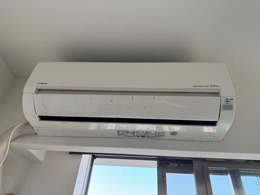 日立 HITACHI 白くまくん　エアコン 室外機付き 2018年製 RAS-D56H2 ※汚れあり