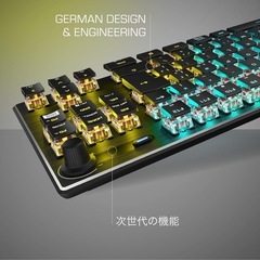 ゲーミングキーボード roccat vulcan tkl pro 日本語配列の画像