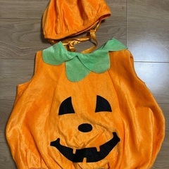 （取引中）パンプキンコスチューム　ハロウィン　80-90サイズの画像