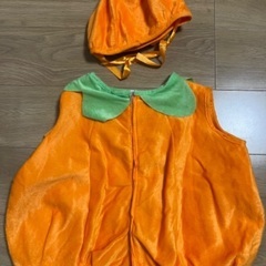 （取引中）パンプキンコスチューム　ハロウィン　80-90サイズの画像