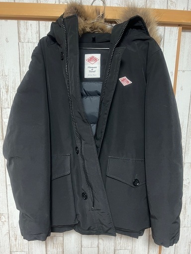 ダントン　DANTO  ダウンジャケット 黒 ファー付きフード