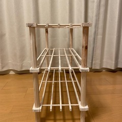 決まりました🙇木製棚の画像