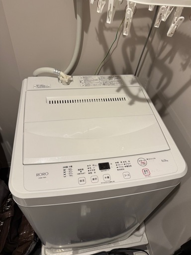 【美品】RORO 洗濯機6キロ