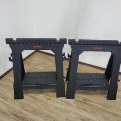未使用品 BLACK+DECKER 作業台 2台セット 黒