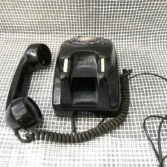 ダイヤル式黒電話　601型　A2 割れなし　優しい音色、送受信正常！テスト済み。汚れ残りあり。送料無料　検索→電電公社 ＮＴＴ　 呼び出し音は爆音ではなく、非常に優しい音色です。の画像