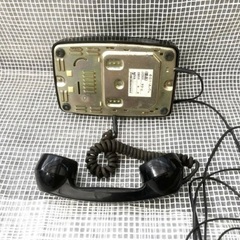 ダイヤル式黒電話　601型　A2 割れなし　優しい音色、送受信正常！テスト済み。汚れ残りあり。送料無料　検索→電電公社 ＮＴＴ　 呼び出し音は爆音ではなく、非常に優しい音色です。の画像