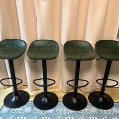 カウンターチェア 4脚セットの画像