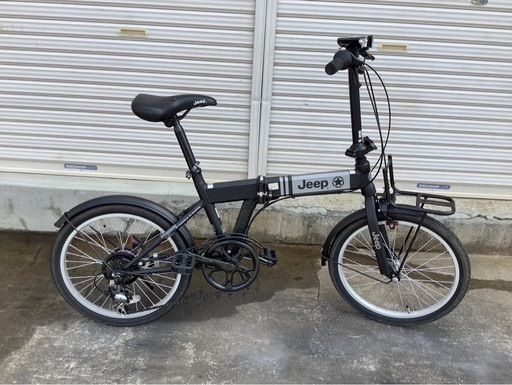 491  JEEP  JE-206G折り畳み20インチシマノ式外装6段変速ブラックツートン