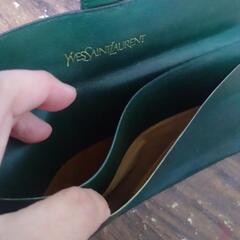 ✨正規品　美品✨YVES SAINT LAURENT✨イブサンローラン　財布　緑の画像