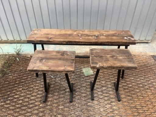 一点物アイアン家具、ガーデンチェア、家具、ベンチ