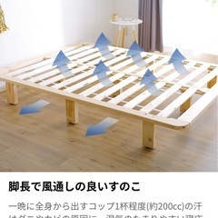 ベッドフレームすのこベッド LOWYA 角丸　　の画像