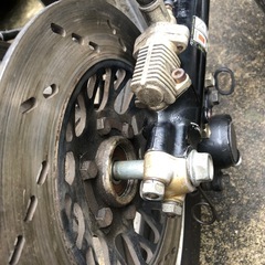 ＧＳＸ７５０Ｓ　刀　２型　フロントフォーク　前後ホイールの画像