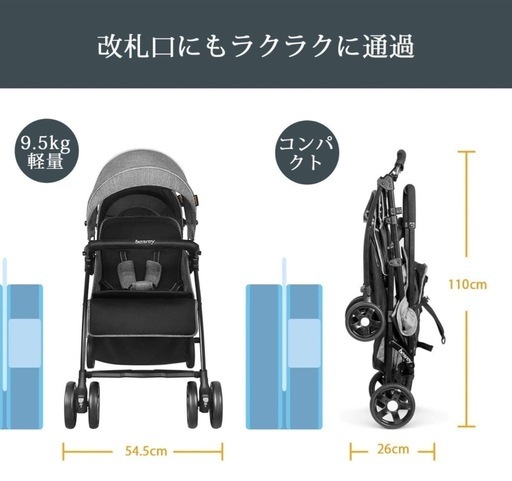 besrey2人乗り縦型ベビーカー【決まりました⠀】