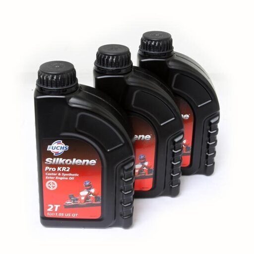 レーシングカートされる方に FUCHS Silkolene Pro KR2 3本 ２ストローク用競技オイル