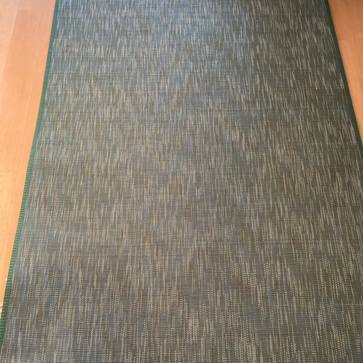 竹製ラグ 無地 140×200cm バンブー 長方形 カーペット