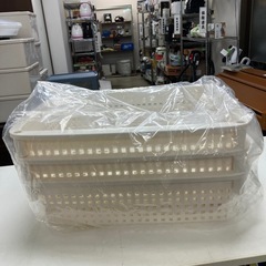 取引場所 南観音　O2410-104 平和工業 バスケットワゴン 3段 未組立品の画像