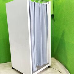 試着室　組立式 木製 フィッティングルーム W91cm　 (カーテン, 照明 付き) ■C-1026