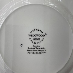 【ドリーム川西店御来店限定】 WEDGWOOD/ピーターラビット/プレート/中古品【2003249255624866】の画像