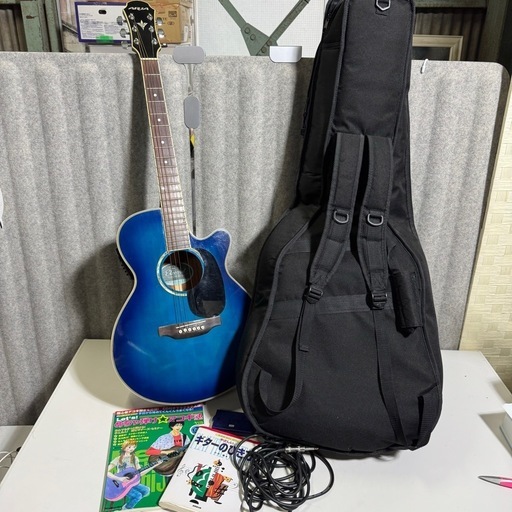 ARIA FET-380 BLS エレアコ コード ソフトケース 本 メトロノーム 付き ブルー