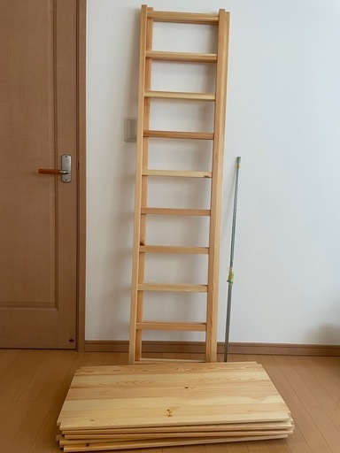 無印良品　パイン材ユニットシェルフ　180cm