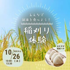 【きつき交流会イベント】稲刈り体験参加者募集！