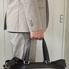 【営業マンにお勧め】雨降り時にもどうぞ！コーチビジネスバッグ茶