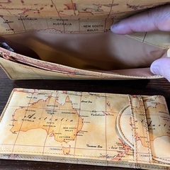 オーストラリア地図　長財布/メガネケース の画像