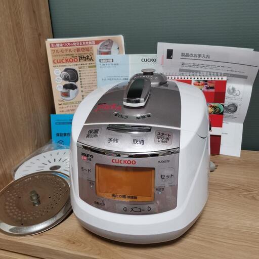 【お譲り先決定】日本美健 IH式 炊飯器 クック高圧力炊飯調理器 cuckoo NEW 圧力名人 CRP-HJ0657F 全自動発芽玄米炊飯器 発芽酵素玄米