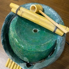 卓上噴水  水がでます  レトロ インテリア  和噴水  雑貨 癒し ヒーリング 水音 レトロ  アンティーク  ディスプレイ  蹲 店舗の画像