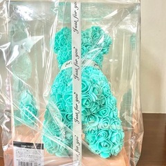 【新品】ドッグローズ 薔薇 犬オブジェ 造花 インテリア プレゼントの画像