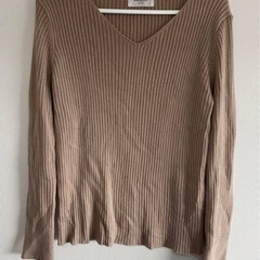 オペークドットクリップ　リブニット　L