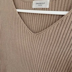オペークドットクリップ　リブニット　Lの画像