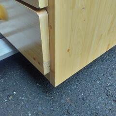 値下げ【Ko28】タンス ベンチ4ッ引 桧 家具 テレビ台 ローボード の画像