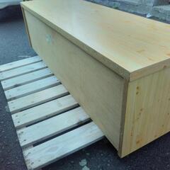 値下げ【Ko28】タンス ベンチ4ッ引 桧 家具 テレビ台 ローボード の画像