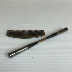 k1004610 アンティーク 本鼈甲 金蒔絵   櫛  簪 か...