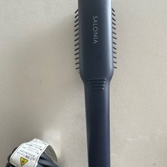 サロニア　ブラシヘアアイロン　ダークブルー