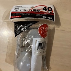 オーム電機 ミニクリプトン電球 40形 E17口金 おまけ付