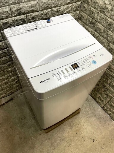 大阪送料無料★3か月保障付き★洗濯機★2021年★ハイセンス★4.5kg★HW-T45D★S-579