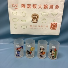 2410-37 ディズニー×ファンタ　レトロ　ミッキーフレンズグラスの画像