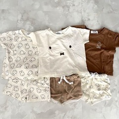 女の子　90cmパジャマ5点セットの画像