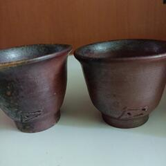 備前焼　宝瓶　煎茶　急須　茶杯２客の画像