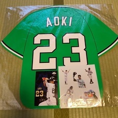 青木宣親選手　引退試合　応援ボードセット　シール　ポストカードの画像