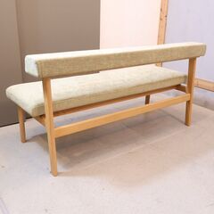 NAGANO INTERIOR(ナガノインテリア)のMOCOA(モコア) オーク材 ダイニングベンチ。使い込むほどに味わい深くなる木の質感が魅力的な長椅子。北欧スタイルやカフェ風のインテリアに♪の画像