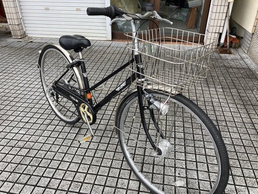【27インチ自転車】外装6段変速　LEDオートライト付　チェーン新品❗️パンクしにくいアンチパンクタイヤ使用❗️若林自転車　浜大津店　